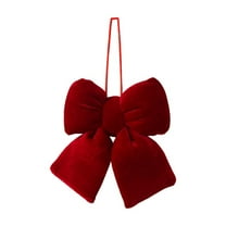 Christmas Tree Christmas Bow Decoration Hanging Red Velvet Bow Christmas Tree Decoration
