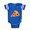 Royal Blue, variant on CafePress - Pizza_Simple - Cute Infant Baby Football Bodysuit
