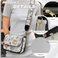 thumbnail image 5 of ZUXONGSY Tulip Lavender Print Shoulder Handbag for Women Lightweight Crossbody Bag Fashion Satchel with Adjustable Wide Strap for Dating Workout, 5 of 7