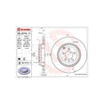 thumbnail image 2 of Fits 2010-2013 Land Rover Range Rover Sport Brembo Brake Rotor 09A77411C02 Vented; One Piece Design; Wheel Bolt Pattern 5 x 120 Millimeter; 210.1 Millimeter Hat Inside Diameter, 2 of 2