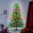 thumbnail image 2 of 7FT PE green pine instapole tree, 8775 pe tips, 800 dual warm white/multi microdot tape, 9 function & foot pedal, 2 of 4