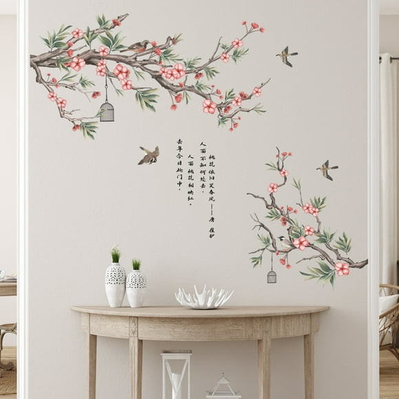 RKSTN liq uid lawn China style stickers living room background wall decoration wall stickers