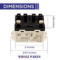thumbnail image 2 of Whole Parts Range Oven Relay Part# PM010129 - Replacement and Compatible with Some Viking Ranges or Ovens, 2 of 6