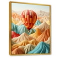 thumbnail image 2 of Designart "Abstract Harmony Of Colorful Balloon I" Hot Air Balloon Floater Framed Wall Art Living Room, 2 of 5