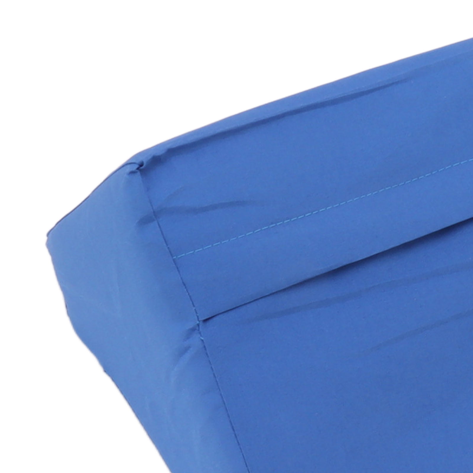 M Buder Blue Body Side Wedge Pillow with Hidden Zipper PU Leather Incline Support for Adults Side Sleeper Pregnancy 19.69x9.84x5.91 inches / 50x25x15 cm
