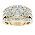 thumbnail image 1 of Riforla Bagues Couple Plaqué Or Incrusté Zircon Bague Classique Bijoux Femmes Bijoux F 7, 1 of 1
