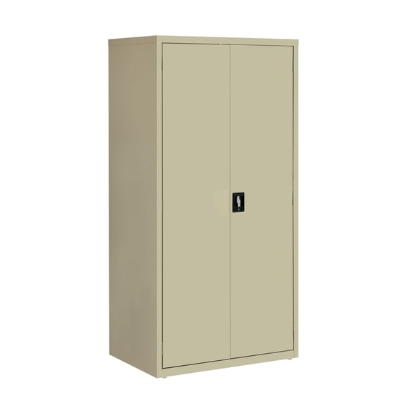Hirsh Welded Steel Storage Cabinet with 2 Adjustable Shelves, 24"D x 36"W x 72"H, Putty