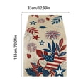 thumbnail image 3 of Nkmbld 4th of July Table Runner, Linen Patriotic Table Decoration Home Kitchen Dining Fireplace Indoor Holiday Farmhouse Decor for Memorial Day, 3 of 8