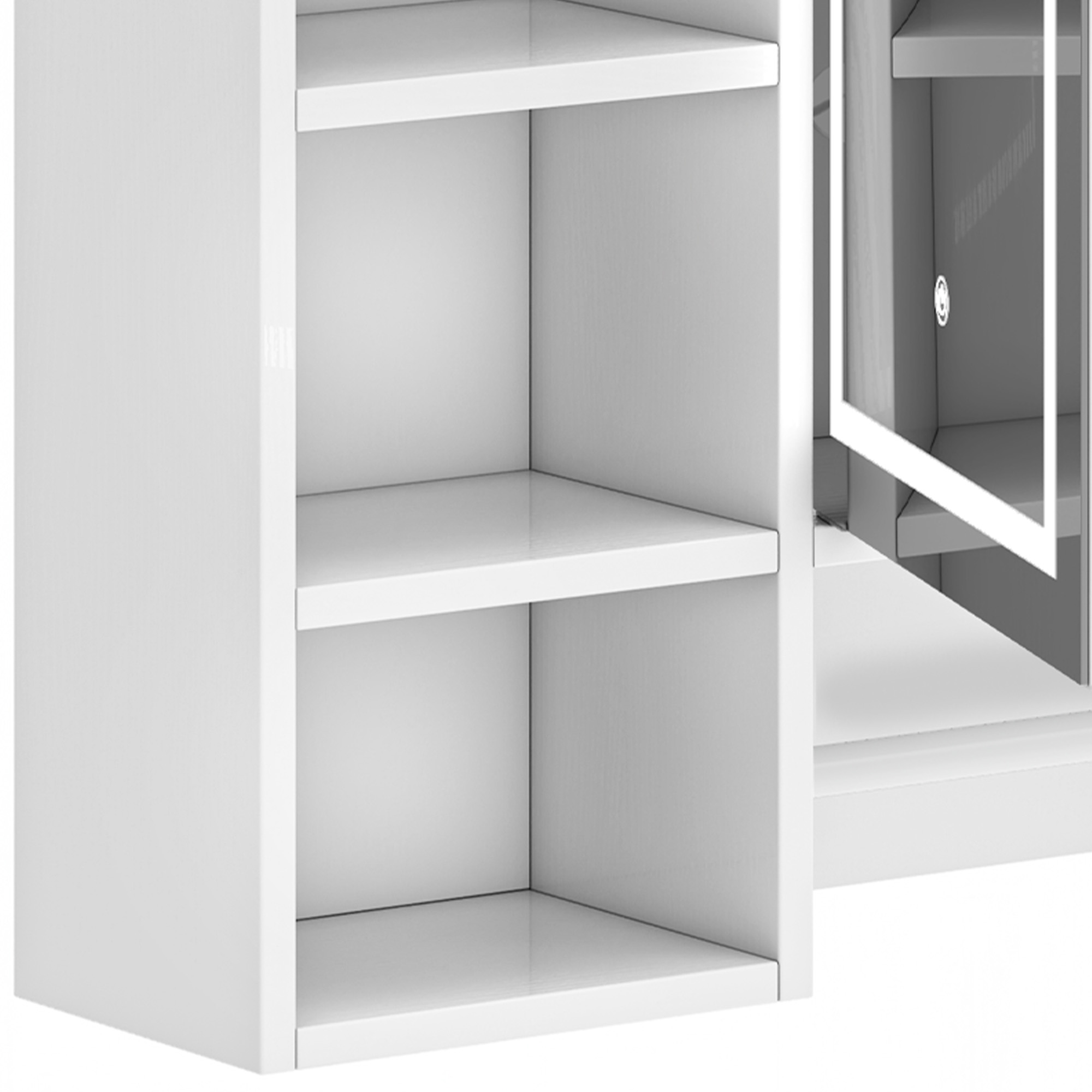 Uforic Wall Mount Medicine Cabinet with LED Lights & Mirror for Bathroom Storage, White