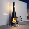 thumbnail image 3 of Outsunny  with Chimney, Outdoor Fire Pit, Black, 3 of 10