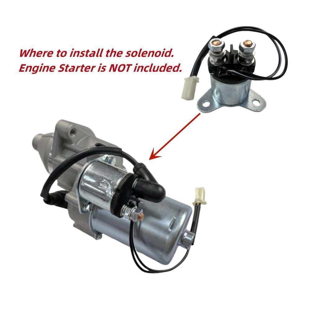 POWER PRODUCTS Engine Starter Solenoid with bolts--Compatible Replacement for PREDATOR Inverter Generators 9500-Watt Surge / 7600-Watt Running (SKU# 71365, 59188)