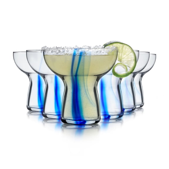 Libbey Blue Ribbon Stemless Margarita Glasses, 10.25-ounce, Set of 6