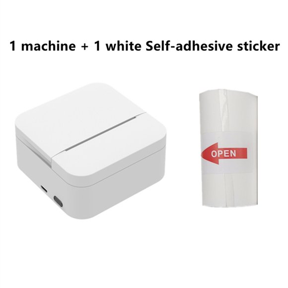 Portable Mini Thermal Printer 203dpi 57mm Printing Stickers Wireless Bluetooth Inkless Pocket Notes List Printer for Home