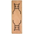 thumbnail image 3 of 30'' x 96'' Rectangular Wood Folding Banquet Table with Clear Coated Finished Top, 3 of 9