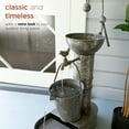 thumbnail image 6 of Alpine Corporation Outdoor Rustic Metal Tiering Tin Water Fountain, 34 inch Tall, 6 of 12