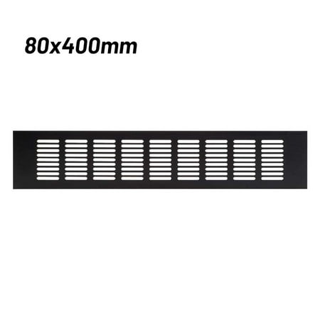 

GDHOME Black Alloy Rectangular Air Vent Grille Ventilation Cover for Cabinets Wardrobes