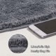 thumbnail image 4 of Scalloped Round Shower Mat, Microfiber Quarter Round Shower Mat, Machine Washable, Non-Slip, Gray, 45x100cm, 4 of 5