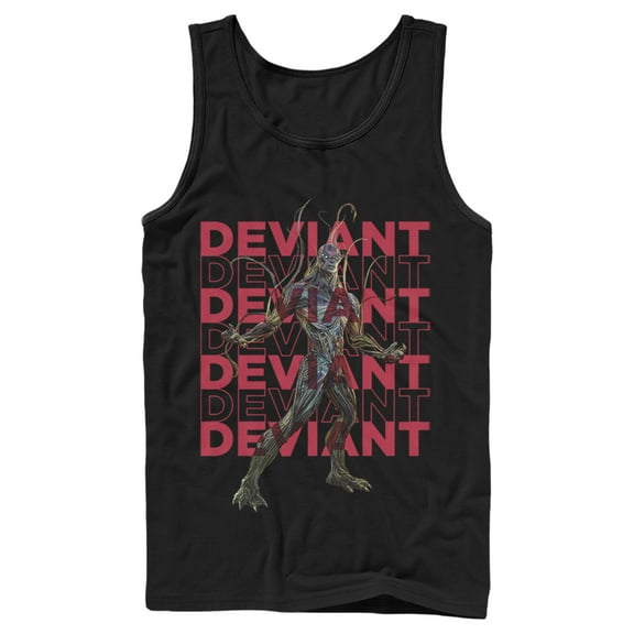 Men's Marvel Eternals Kro Deviant Repeating  Tank Top Black X Large