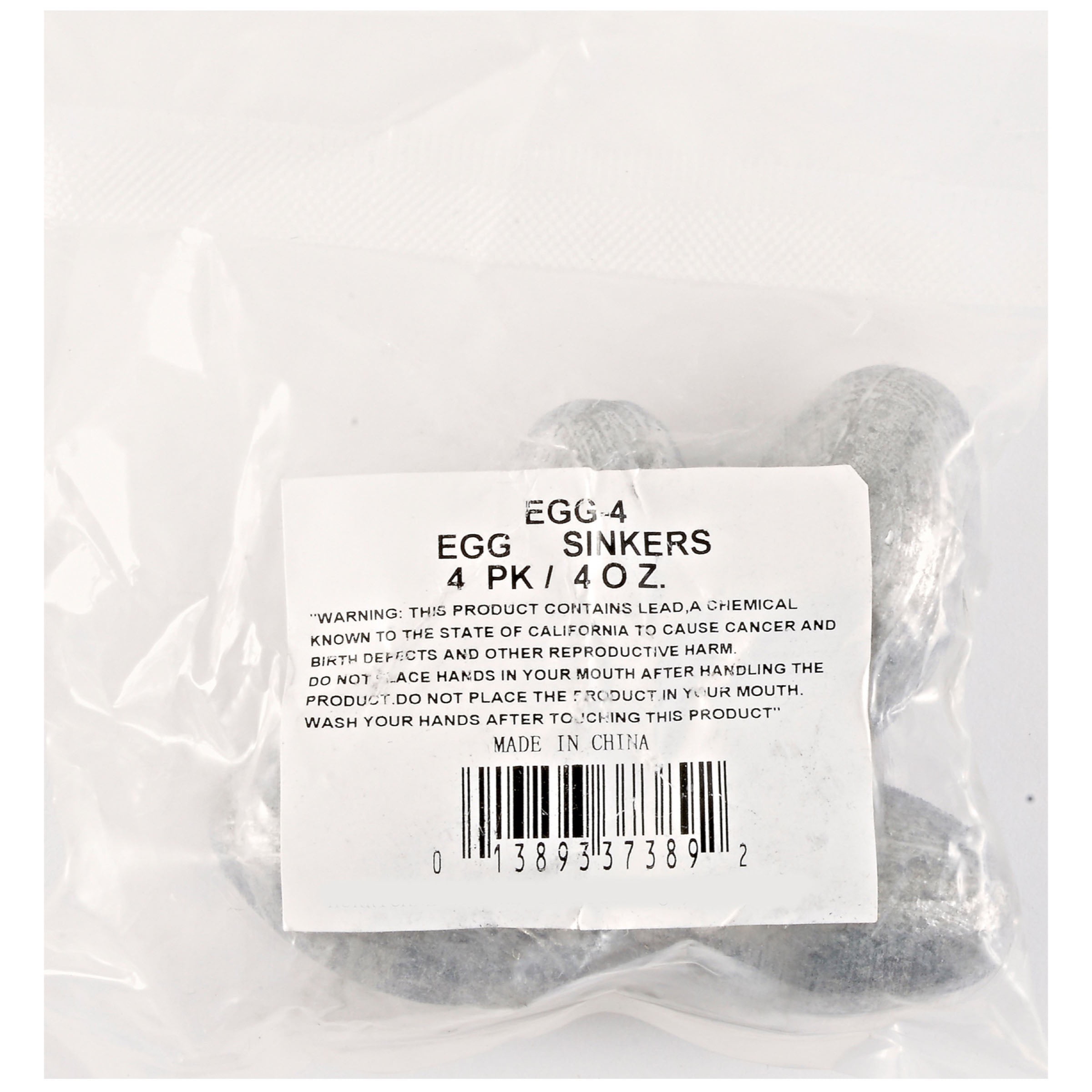 South Bend Large Egg Sinkers Fishing Weights Terminal Tackle, 1 1