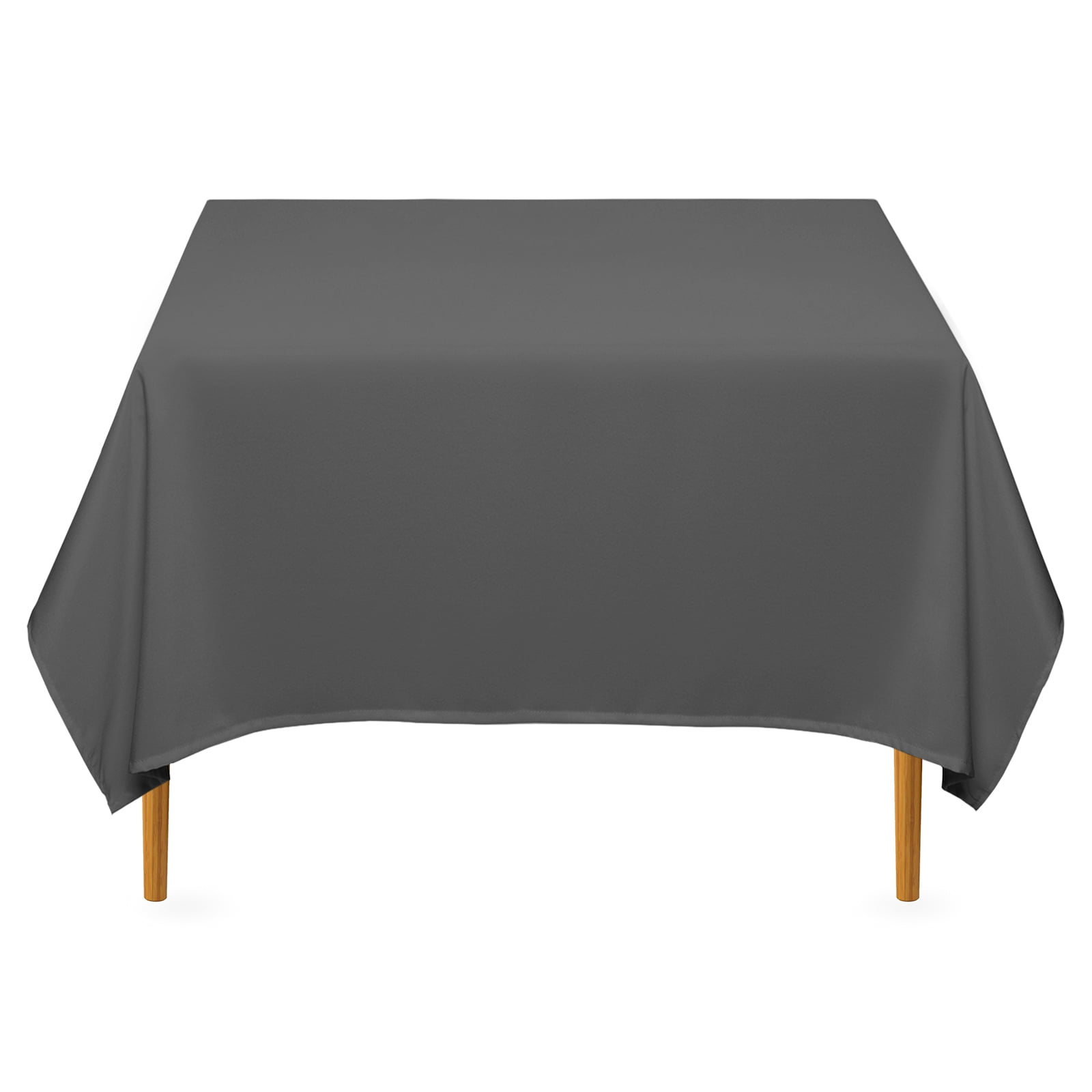 Spill Proof/Stain Resistant/Wrinkle Free-for Camping Picnic Dinner,Restaurant Black and White Tektrum 100% Polyester Waterproof 70 X 70 inch 70X70 Square Checker Checkered Tablecloth Table Cover 