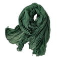 thumbnail image 5 of Grofry Women Scarf Pleated Long Scarf Retro Autumn Winter Warm Long Scarf Soft Vintage Inspired Scarf, 5 of 8