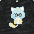 thumbnail image 4 of Inktastic Blue Cat, Cute Cat, Little Cat, Kitten, Eyeglasses Boys Toddler T-Shirt, 4 of 5