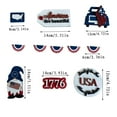 thumbnail image 6 of IUAMXWU 4th of July Independence Day Tiered Tray Decor Set Patriotic Wooden Signs Red White Blue Rustic Farmhouse Ornaments for Home Kitchen Table Shelf Holiday Party Summer Decor, 6 of 9