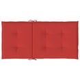 thumbnail image 3 of Cojines para silla VidaXL, tela Oxford roja, jardín, respaldo bajo, 4 unidades, 3 of 5