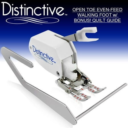 Distinctive Premium Open Toe Even Feed Walking Sewing Machine Presser Foot SA188 with BONUS! Quilt