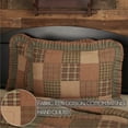 thumbnail image 3 of VHC Brands Crosswoods Patchwork Cotton Primitive Bedding Hand Quilted Standard Sham, Dark Olive Green, 3 of 5