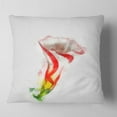 thumbnail image 2 of Designart Colorful Bell Flower Sketch Watercolor - Floral Throw Pillow - 16x16, 2 of 5
