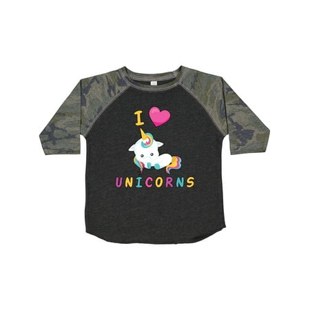 

Inktastic I Love Unicorns Gift Toddler Boy or Toddler Girl T-Shirt
