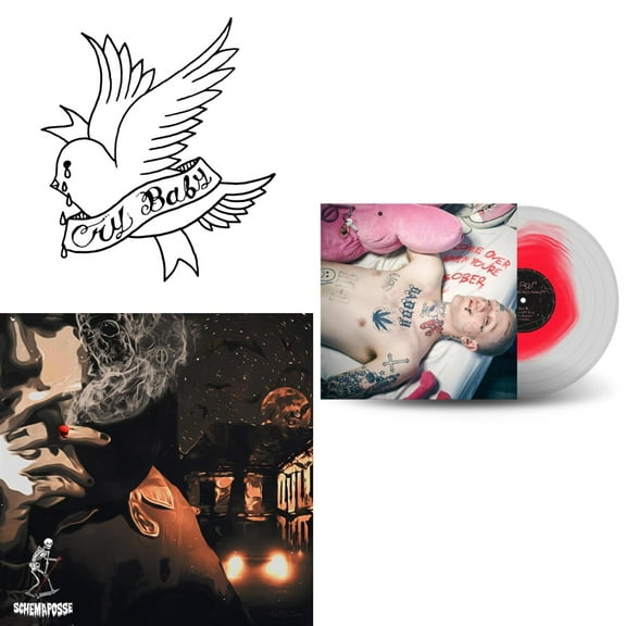 Crybaby (Opaque White LP Vinyl) & Live Forever & Come Over When You're Sober, Pt.1 (Pink In Clear LP Vinyl)