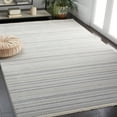 thumbnail image 2 of SAFAVIEH Whisper Zyana Stripe Area Rug, Light Grey/Ivory, 8' x 10', 2 of 8