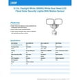thumbnail image 4 of Feit Electric 3010300 Motion-Sensing Solar Powered LED Security Floodlight - White, 4 of 4