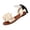 Beige, variant on Dressy Flat Sandals for Women, Woman Summer Sandals, Women's Flower Flat Sandals, Women's Bow Summer Dress Sandals 2026 Slingback Flats Dressy Vacation Slip On Slides Shoes, Brown 7