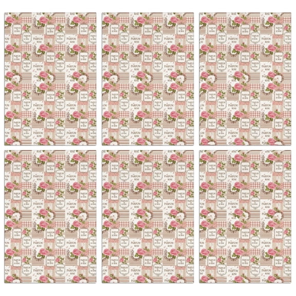 2 Pcs Pioneer Flower Floral Print Pattern Kitchen Towels, Funny Microfiber Dish Towel Set, 18" X 26" Tea Towels