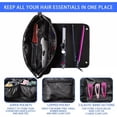 thumbnail image 4 of Pro Large Capacity Heat Mat for Hot Hair Iron Tools Travel Bag 2 in 1, Heat Resistant Mat for Hair Straighteners, Curling Irons, Hair Dryers, Hot Air Brushes, Portable Bags Travel Essentials, 4 of 4