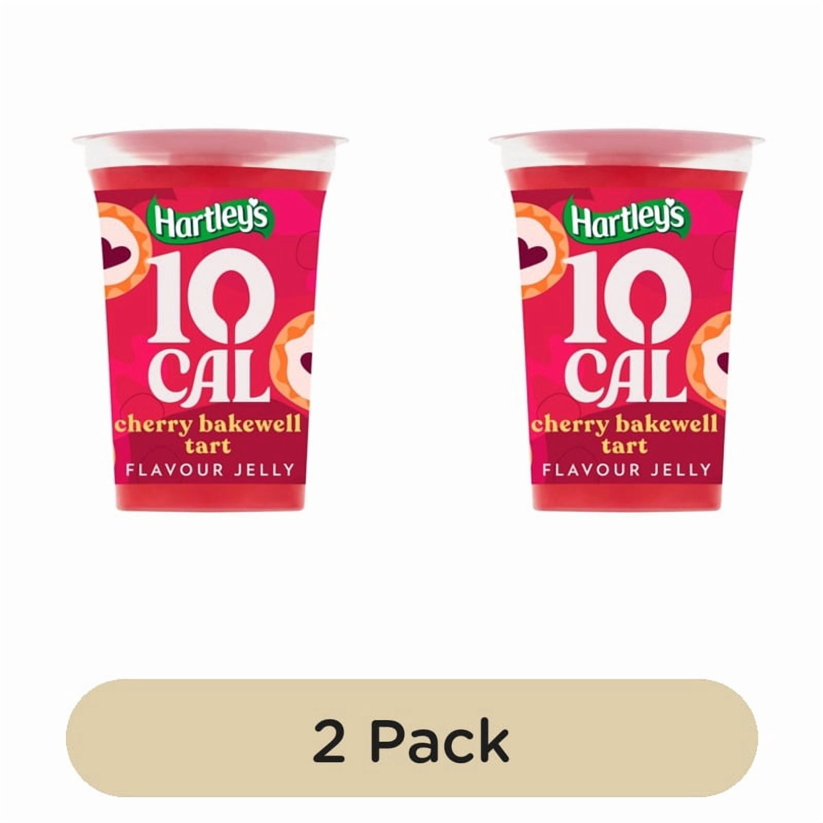 Hartley's 10 Cal Cherry Bakewell Tart Jelly Pot 175g, British Import (Pack of 2)