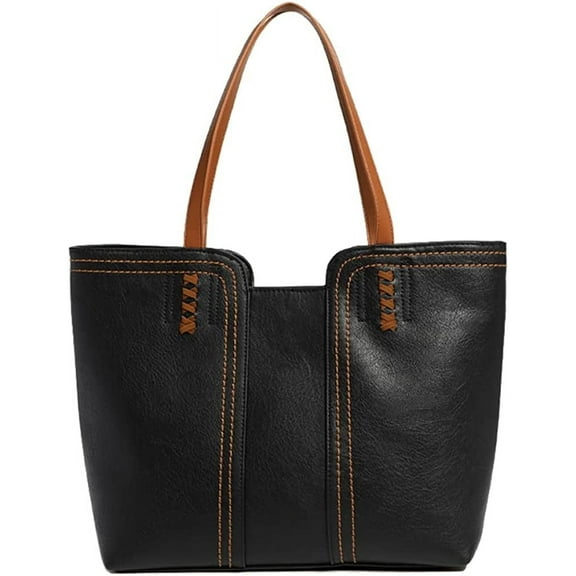 JUYGO Women’s Tote Shoulder Bag Large Capacity Commute Purse Retro Hobo Top Handle Handbag for Work Daily Travel