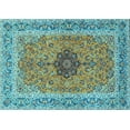 thumbnail image 1 of Ahgly Company Indoor Rectangle Persian Light Blue Traditional Area Rugs, 5' x 8', 1 of 4
