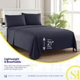 thumbnail image 3 of Juego de sábanas Sweet Home Collection California King Navy, 3 of 6