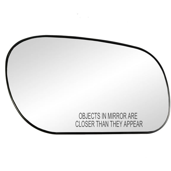30048 - Fit System Passenger Side Heated Mirror Glass w/ backing plate, Ford Crown Victoria, Grand Marquis 02-11, Mercury Marauder 03-04, 4 3/ 8" x 7 5/ 16" x 7 13/ 16"