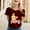 Wine, variant on iTNHFP Cotton Tshirt Women Women Tshirts Loose Fit I U Adorable Cute Corgi Puppy For Dog Trendy Women'S T Shirt