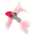 thumbnail image 1 of Mascota Gato con Forma de Pez Juguete Masticando Juguete Juega Juguete 30cm Rosado, 1 of 9