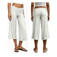 thumbnail image 2 of LMLYSoH Women’s Wide Leg Capri Pants Fold Over Waist Loose Cropped Pants, 2 of 8