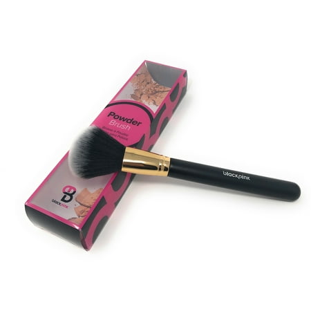 Black Pink Powder Brush - BPB001  Even Application / Touch Up / Loose or Pressed