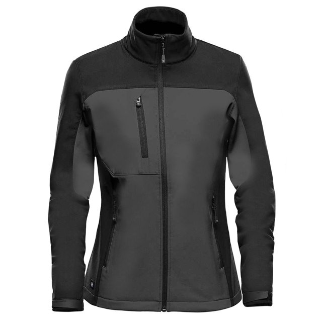 Stormtech - Chaqueta Soft Shell Cascades para Mujer (Delfín/Negro) Stormtech UTPC4474_dolphinblack