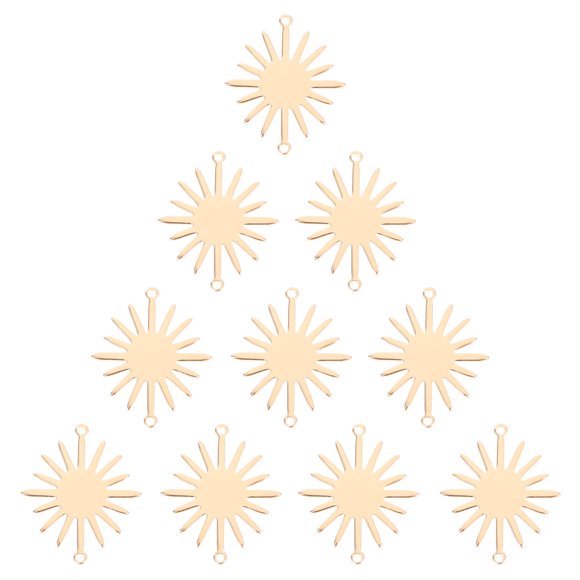 EeaseCA 10 Pcs Collier Double Suspendu Fleur de Tournesol Charmes Connecteurs Adorables pour DIY