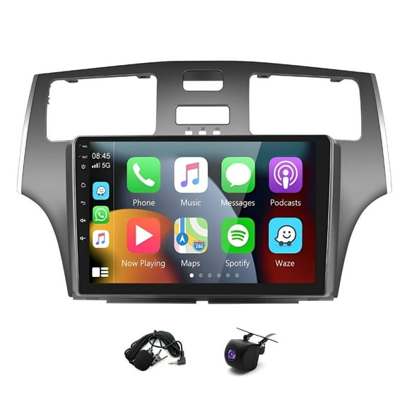 Zcargel 9in Android 15 Car Stereo GPS Navigation Head Unit 2 32G for Lexus ES300 ES330 2001-2006, Wireless CarPlay Android Auto, 9in Touchscreen Radio with Bluetooth WiFi FM RDS SWC DSP Split Screen